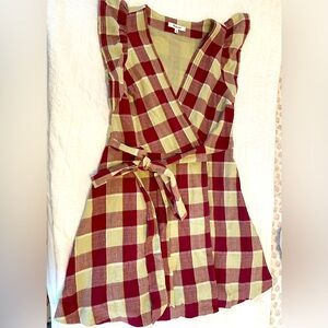 Madewell Gingham Wrap Dress
